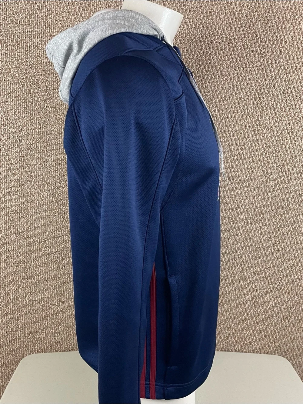Colorado Avalanche Adidas Hoodie Men M Blue NHL Hockey Team Issued Pockets R1